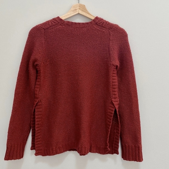 Madewell Firelight Side-Slit Cable Knit Sweater - Picture 3 of 7